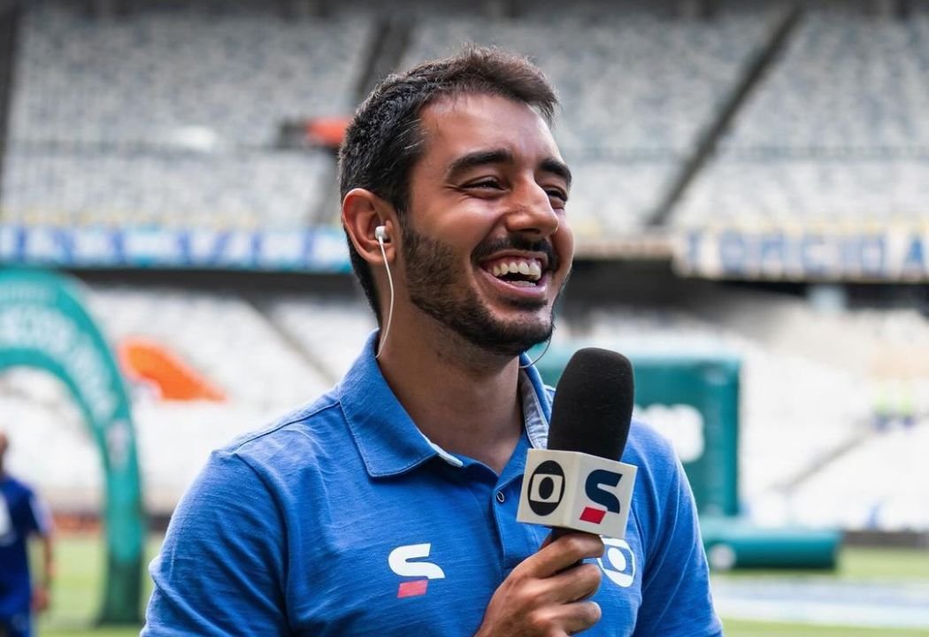 Guilherme Frossard em transmissão do SporTV (foto: Reprodução/Redes Sociais)