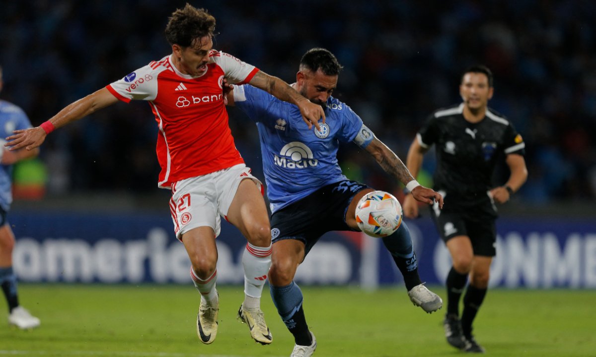 Inter e Belgrano em jogo da Copa Sul-Americana (foto: AFP)