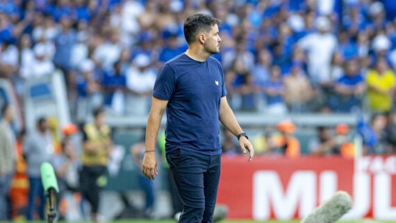 Nicolás Larcamón, treinador do Cruzeiro (foto: Staff Images/Cruzeiro)