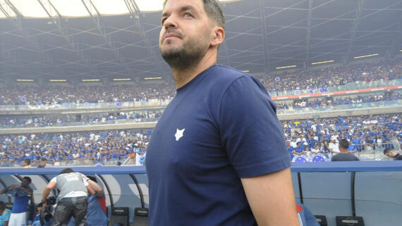 Cruzeiro demitiu técnico Nicolás Larcamón (foto: Alexandre Guzanshe/EM D.A Press)