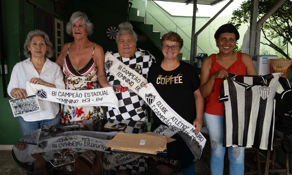 Ex-jogadoras do Atlético (foto: Larissa Kumpel/EM DA Press)