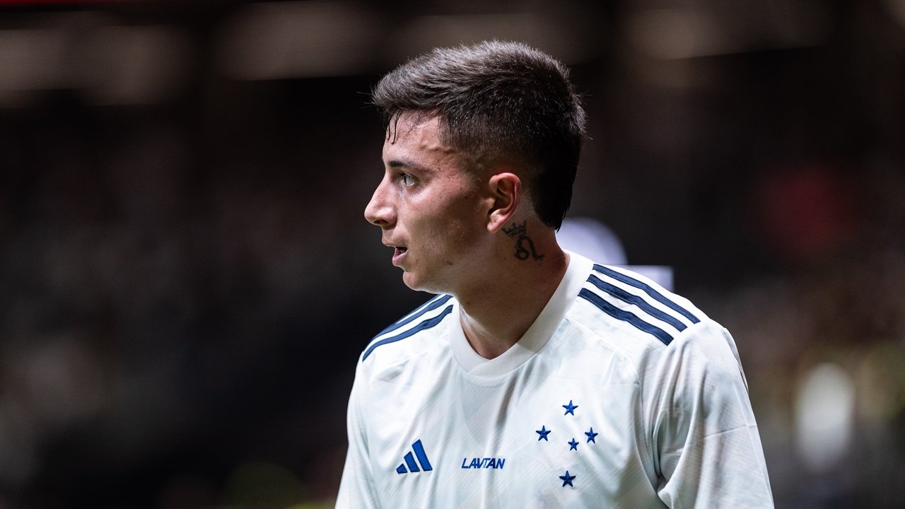 Álvaro Barreal, atacante do Cruzeiro (foto: Staff Images/CBF)