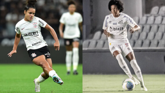 Santos e Corinthians no Brasileiro Feminino (foto: Guilherme Greghi / Santos FC
Staff Images / CBF)