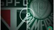 Imagem de produção própria contendo os escudos do São Paulo e Palmeiras (foto: No Ataque)