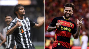Gustavo Scarpa, do Atlético, e Lucas Lima, do Sport - Crédito: 