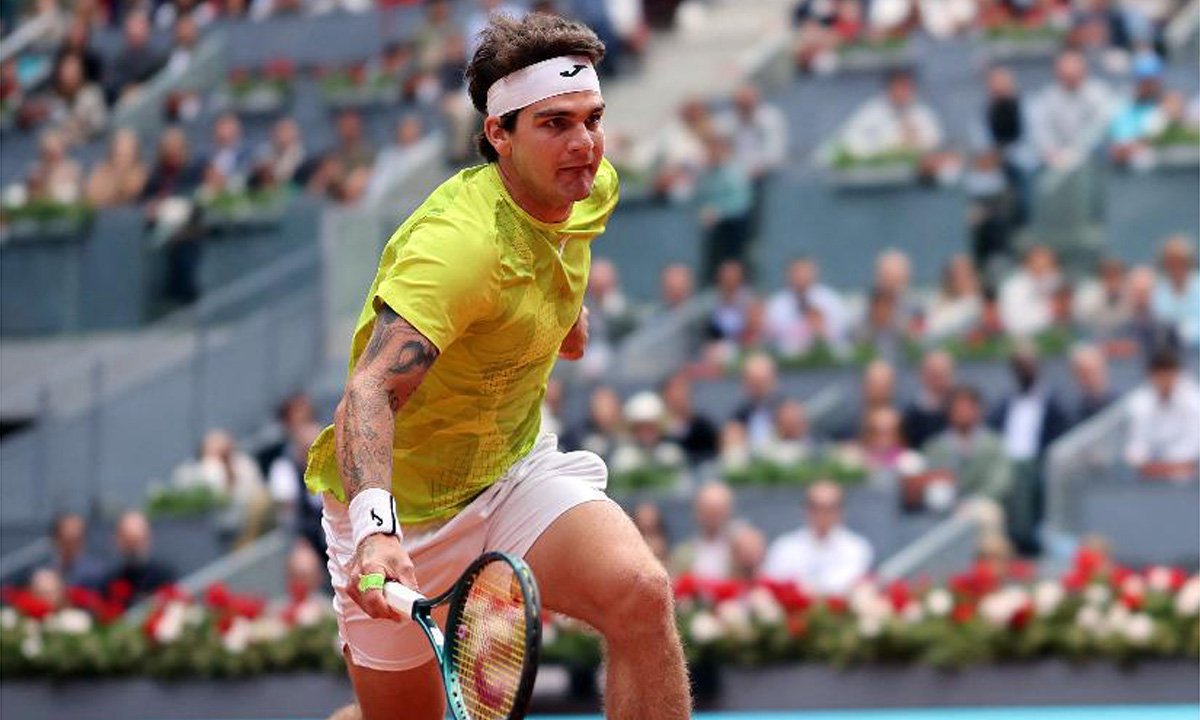 Thiago Wild no Masters 1000 de Madri (foto: Thomas COEX/AFP)