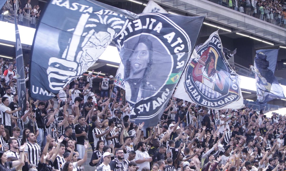 Atlético e Cruzeiro na Arena MRV pelo Brasileiro (foto: Leandro Couri/EM D.A Press)