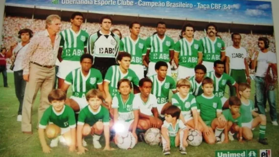 Uberlândia foi campeão da Série B do Campeonato Brasileiro em 1984 (foto: Divulgação)