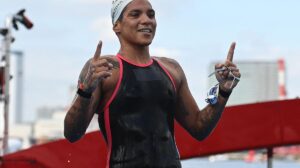 Ana Marcela Cunha levou o ouro na maratona aquática da Olimpíada de Tóquio - Crédito: 