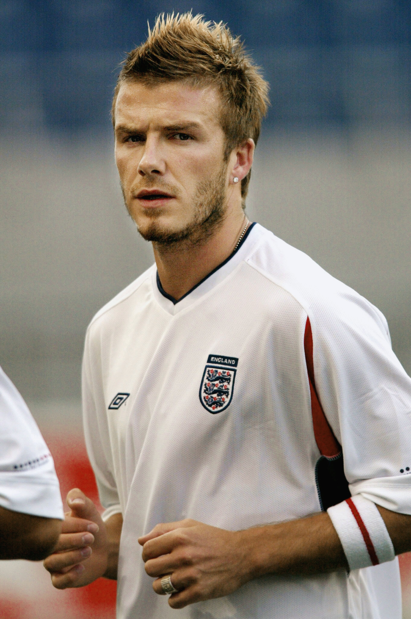 David Beckham, capitão da seleção da Inglaterra em 2002