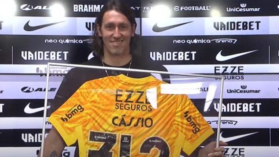 Cássio defendeu o Corinthians entre 2012 e 2024 (foto: Corinthians TV/Reprodução)