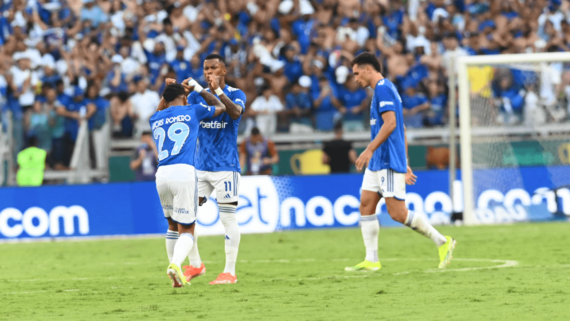 Jogadores do Cruzeiro (foto:  Leandro Couri/EM/D.A. Press)