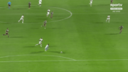 Momento em que Fábio, do Fluminense, falha contra o São Paulo (foto: Reprodução/SporTV)