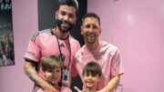 Gusttavo Lima leva filhos para conhecer Messi (foto: Reprodução/Redes sociais)
