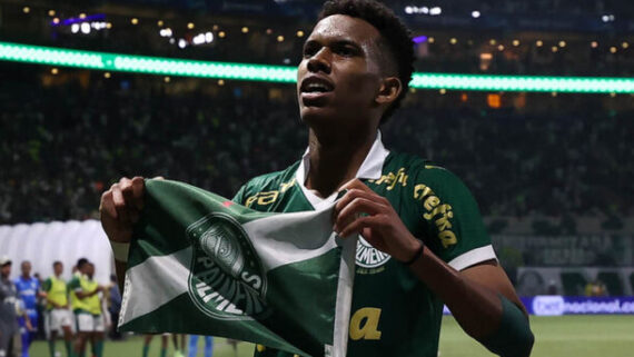 Palmeiras acertou a venda de Estêvão para o Cruzeiro (foto: Cesar Greco/Palmeiras)