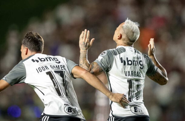 No fim de semana, Atlético buscou empate com o Fluminense com dois gols de Vargas - (foto: Pedro Souza/Atlético)