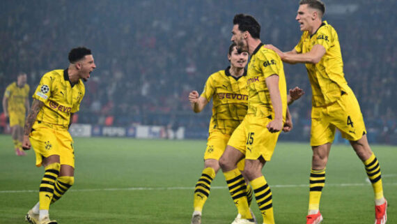 Borussia venceu o PSG na semi da Champions (foto: Miguel Medina/AFP )