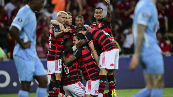 Flamengo pela Libertadores (foto: AFP)