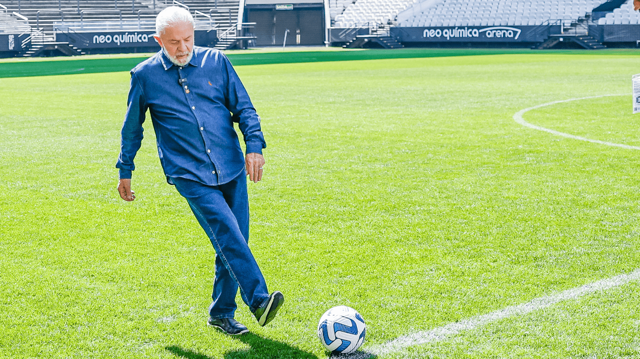 Presidente Lula em visita à Neo Química Arena (foto: Ricardo Stuckert/PR)