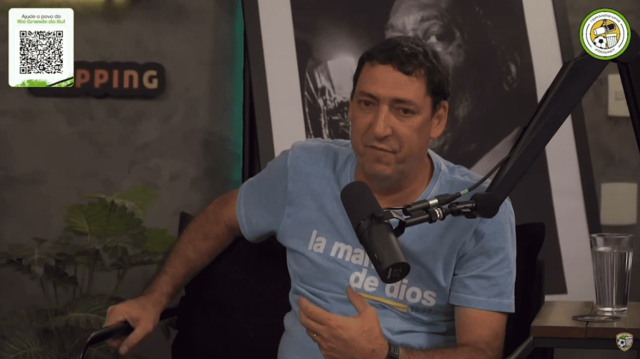 PVC em entrevista sobre Antero Greco (foto: Reprodução/Futeboteco)