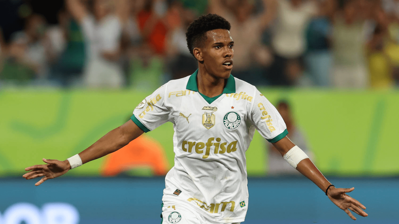 Estêvão, atacante do Palmeiras (foto: Cesar Greco/Palmeiras)