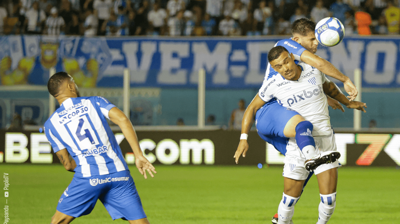Jogadores de Paysandu e Avaí (foto: Jorge Luís Totti/Paysandu)