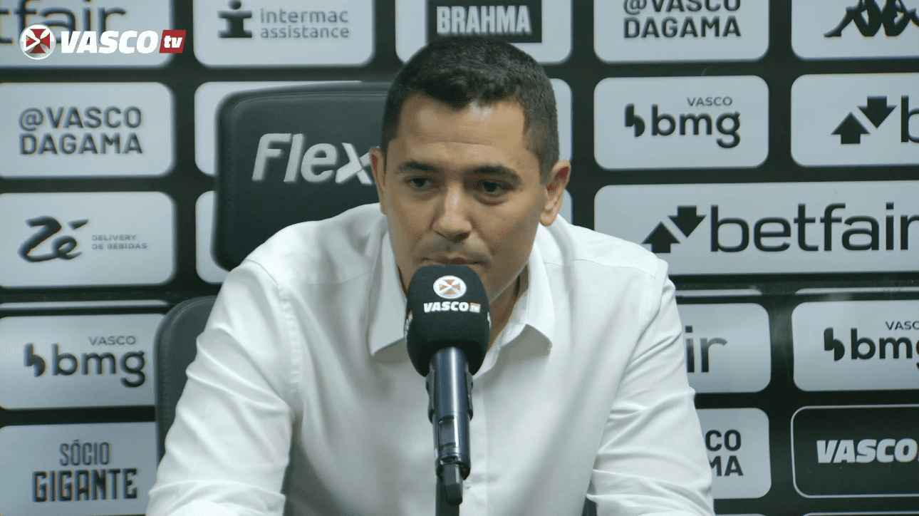 Pedro Martins, diretor de futebol do Vasco (foto: Reprodução/VascoTV)