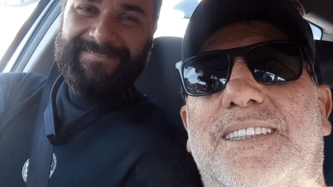 Renato Gaúcho, técnico do Grêmio, ao lado de Marcelo, um dos responsáveis por resgatá-lo de enchente no Rio Grande do Sul (foto: Reprodução/Instagram)