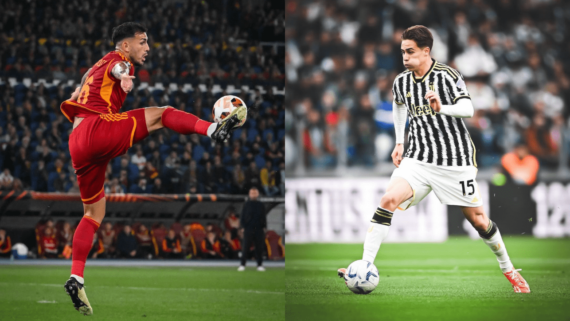 Jogadores de Roma e Juventus (foto: Reprodução/Instagram)