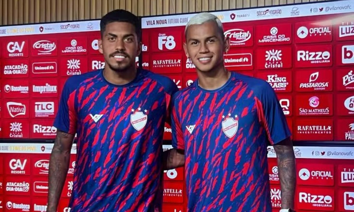 Ruan Santos e Fernando Henrique em apresentação no Vila Nova (foto: Divulgação/Vila Nova)