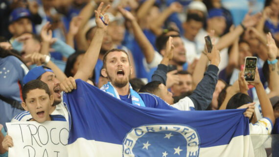 Torcida do Cruzeiro no Mineirão (foto: Alexandre Guzanshe/EM/D.A.Press)