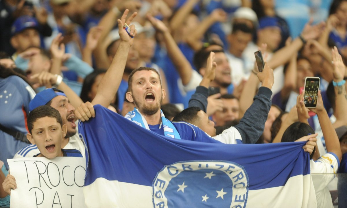 Torcida do Cruzeiro no Mineirão (foto: Alexandre Guzanshe/EM/D.A.Press)