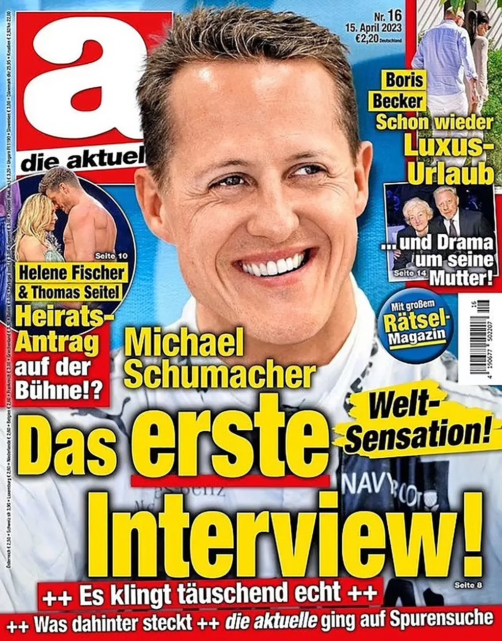 Capa da revista alemã Die Aktuelle - (foto: Reprodução / Die Aktuelle )