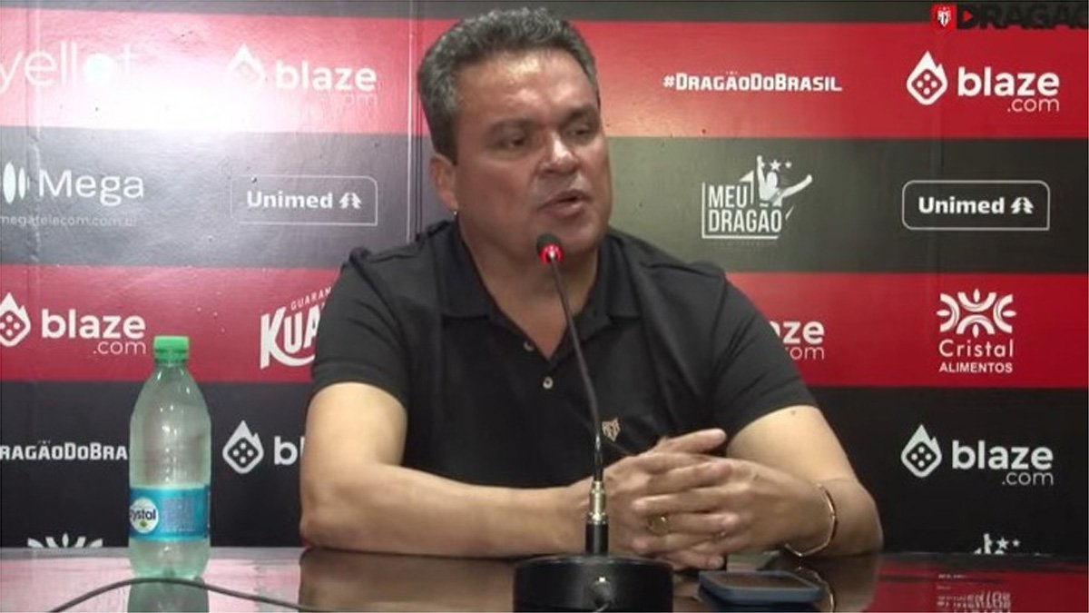 Adson Batista, presidente do Atlético-GO: 'Pedrinho terá que investir muito no Cruzeiro' (foto: Reprodução/Atlético-GO)