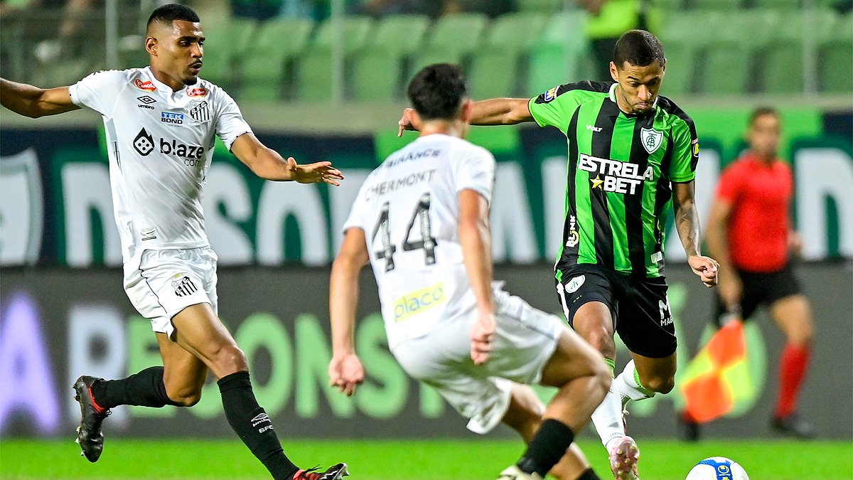 América e Santos se enfrentaram no Independência (foto: Mourão Panda/América)
