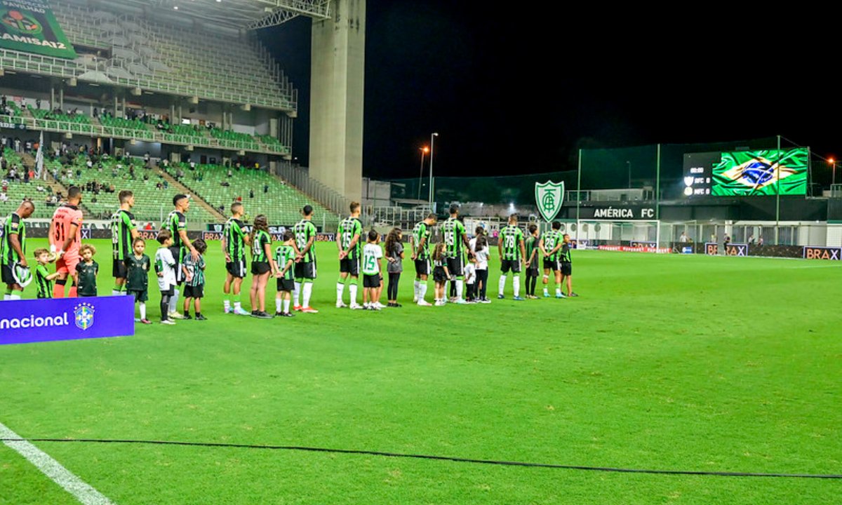 América em jogo pela Série B do Brasileiro (foto: Mourão Panda/América)