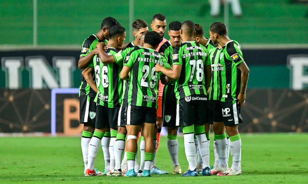 América diante do Mirassol, pela Série B (foto: Mourão Panda/América)