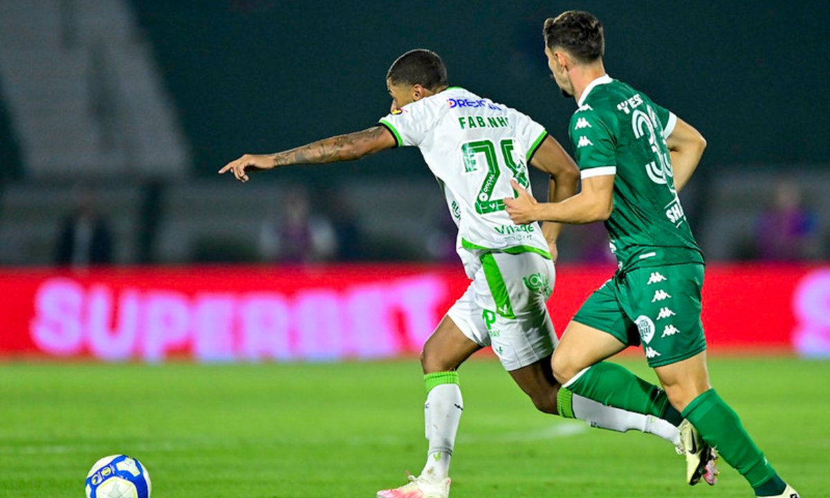 América e Guarani em jogo pela Série B (foto: Mourão Panda/América)