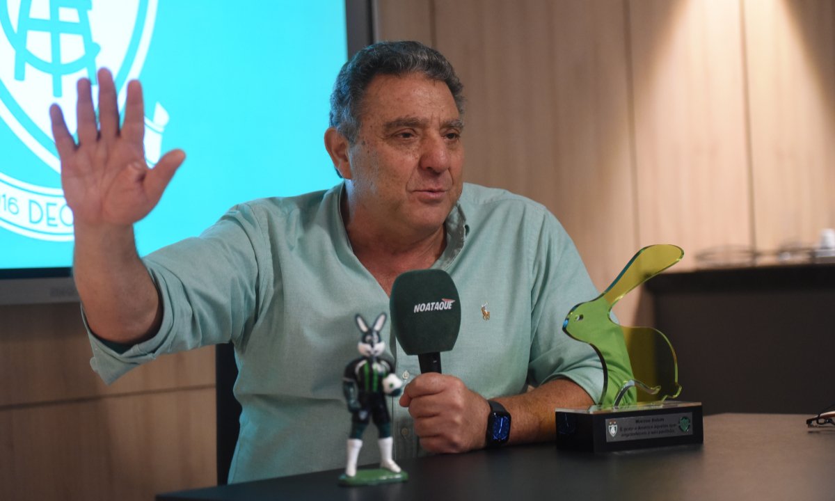 Marcus Salum em entrevista (foto: Gladyston Rodrigues/EM/D.A. Press)