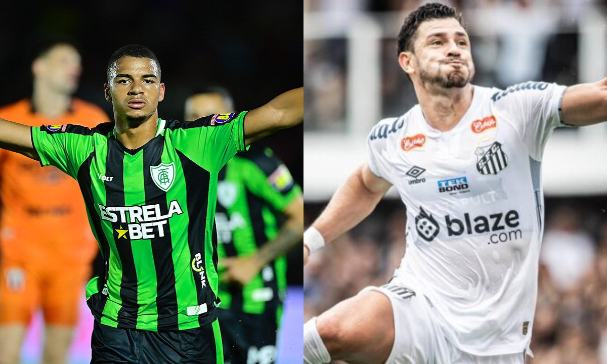 Renato Marques e Giuliano (foto: Mourão Panda/América--Divulgação/Santos)