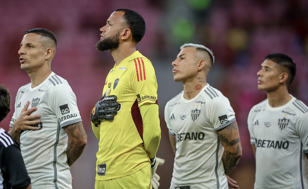 Jogadores do Atlético antes de duelo contra o Sport na Copa do Brasil (foto: Pedro Souza/Atlético)