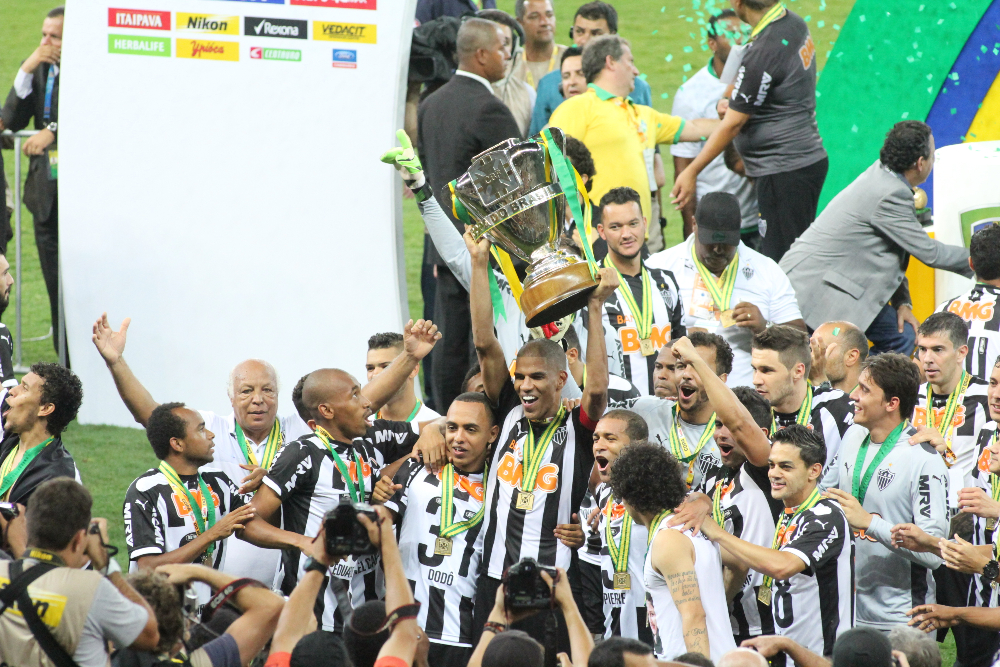 Atlético conquistou a Copa do Brasil pela primeira vez em 2014, diante do Cruzeiro - (foto: Sidney Lopes/EM)
