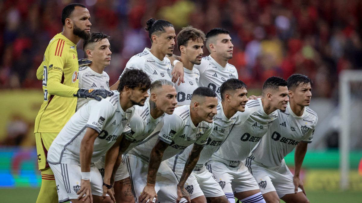 Atlético estreou a nova camisa antes do lançamento oficial, nessa quarta (22/5) (foto: Pedro Souza/Atlético)