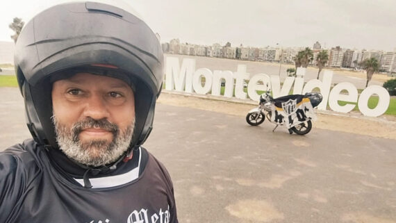 Bruno Viana passou por diversas cidades e países antes de chegar a Montevidéu (foto: Arquivo pessoal)