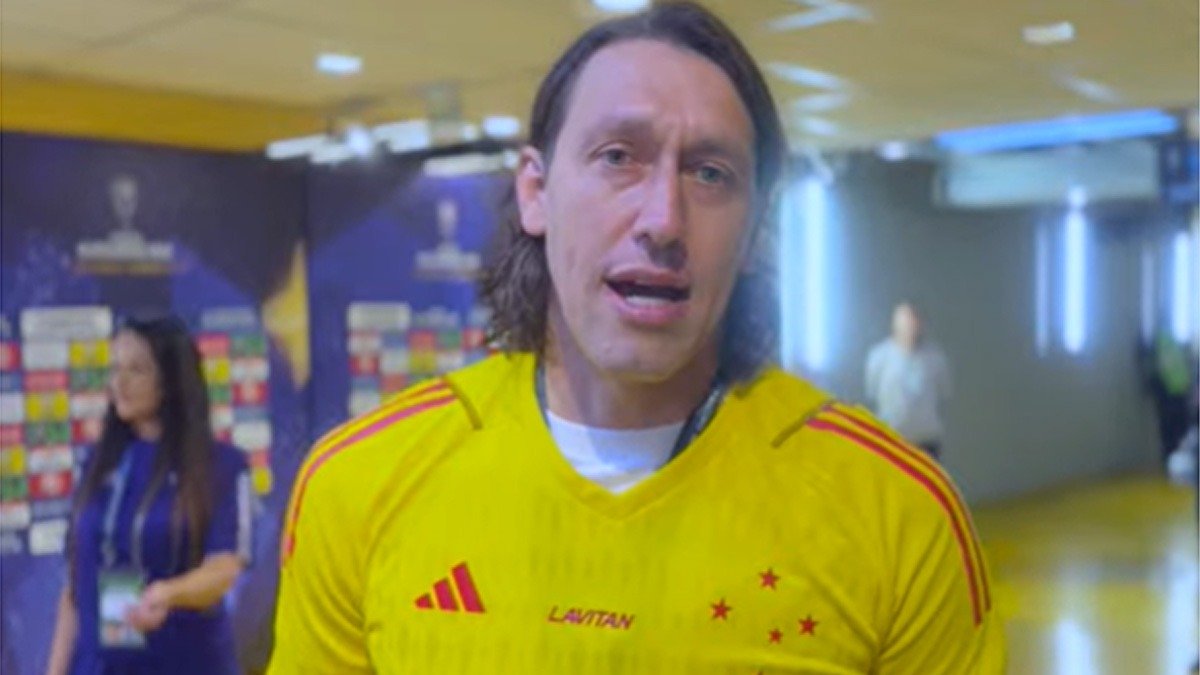 Cássio, goleiro do Cruzeiro, no Mineirão (foto: Reprodução/Cruzeiro)