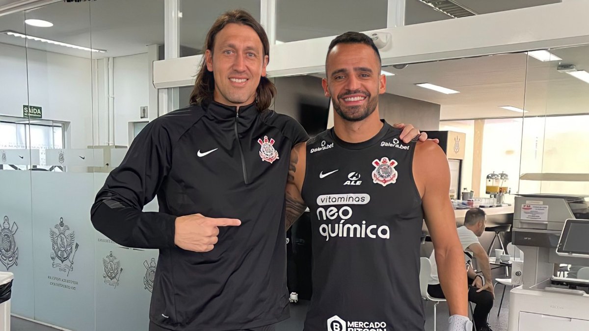 Cássio e Renato Augusto são ídolos do Corinthians (foto: Divulgação/Corinthians)