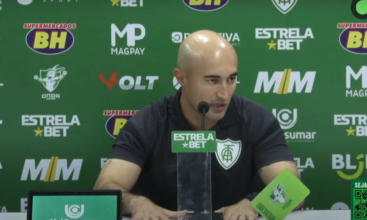 Cauan de Almeida em entrevista após jogo contra o Santos (foto: Reprodução)