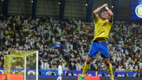 Cristiano Ronaldo comemorando gol pelo Al-Nassr (foto: Divulgação / Al-Nassr)