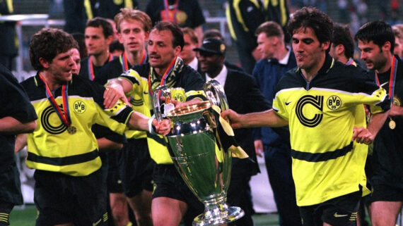 Borussia Dortmund foi campeão da Champions League em 1996/97 (foto: Divulgação/Uefa)