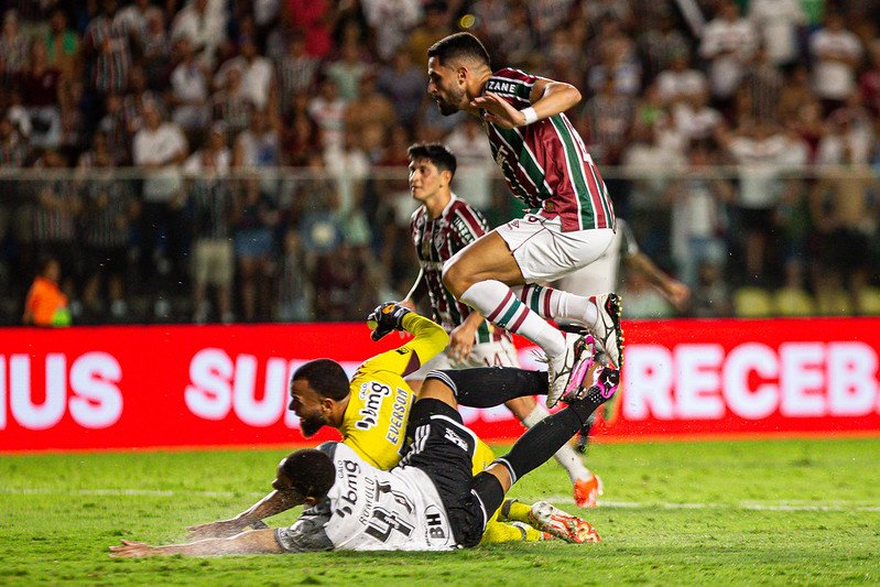 Lance de gol do Fluminense sobre o Atlético (foto: Marcelo Gonçalves/Fluminense)
